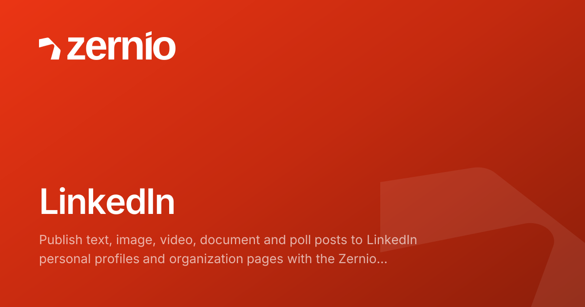 LinkedIn API - Platforms
