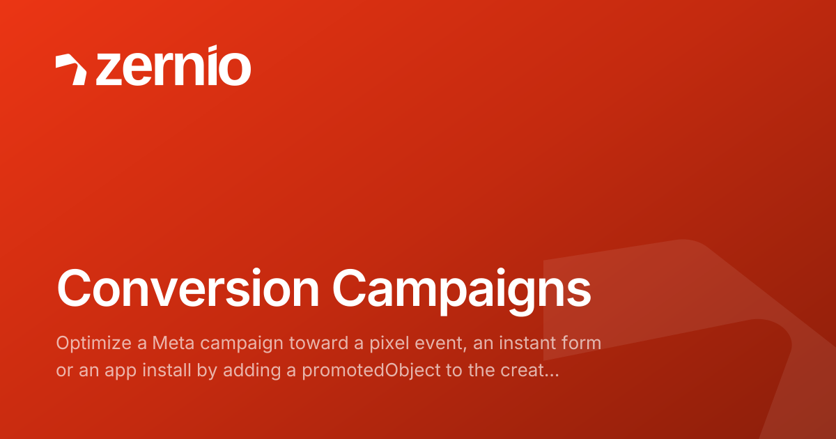 Conversion Campaigns - Platforms