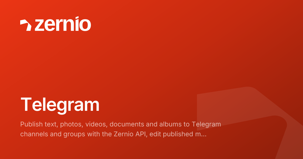Telegram API - Platforms