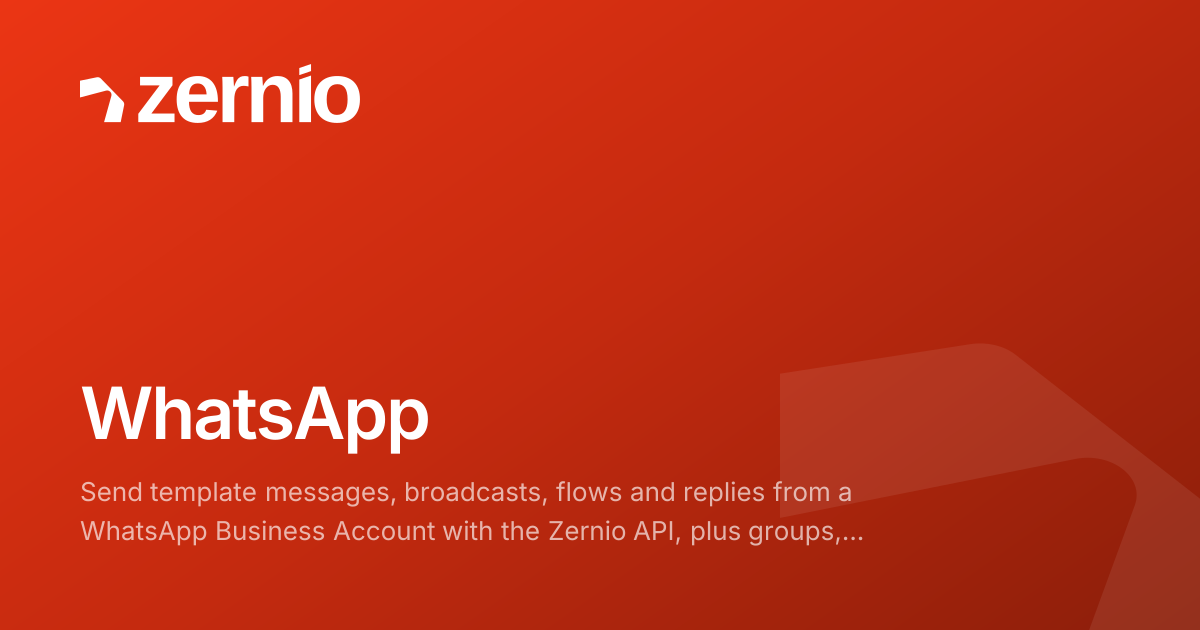 WhatsApp API - Platforms